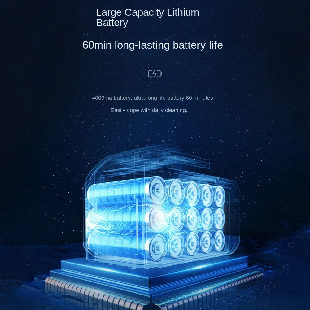 

Vacuum Cleaner 80000Pa 2 in 1 Car & Home Vacuum Cleaner Wireless Charging Compressed Duster Handheld High Blower Duster