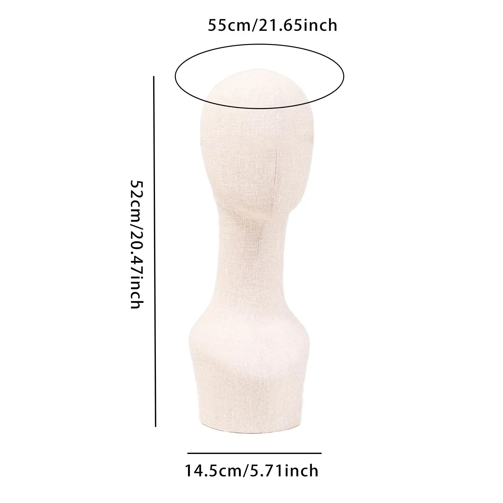 หัวหุ่นโชว์แบบมืออาชีพ หัวหุ่นอเนกประสงค์ ที่วางหมวก ที่วางวิกผม ขาตั้งโชว์หมวก สำหรับร้านขายหมวก เครื่องประดับ และชุดหูฟัง