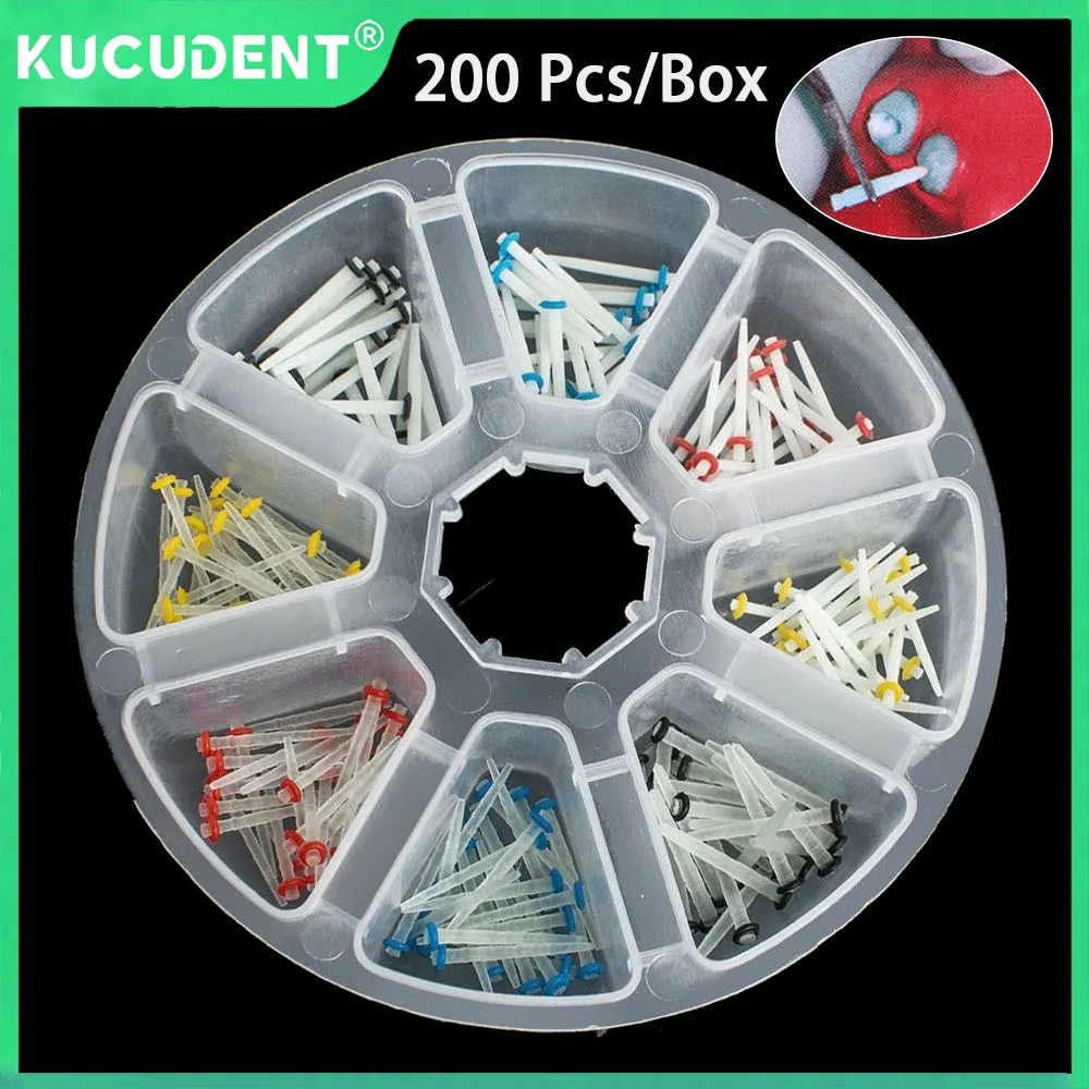 

200 Pcs Dental Fiber Post Glass Quartz Straight Screw Teeth Restorative Materials Mixed 1.2 1.4 1.6 1.8mm Endo Root Canal Pile
