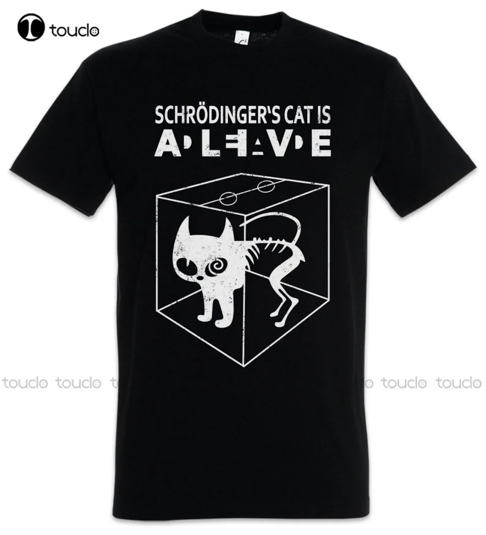 Schrödinger'S Cat Is Alive Dead Ii Men T-Shirt The Big Schroedinger Tv Sheldon Bang Cooper Theory Mens Athletic Shirts Xs-5Xl