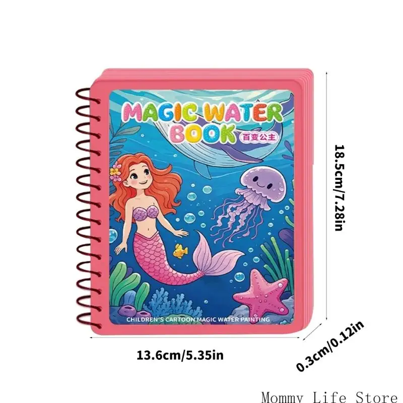 Travel Friendly Water Coloring Art Livre pour les enfants Activité coloration imaginative