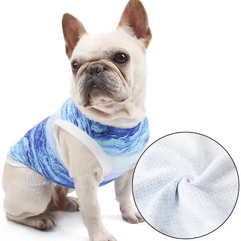Nonor traspirante Pet Dog Cat Vest estate di raffreddamento senza maniche Bulldog francese Corgi vestiti per i piccoli cani di grossa taglia XS-3XL