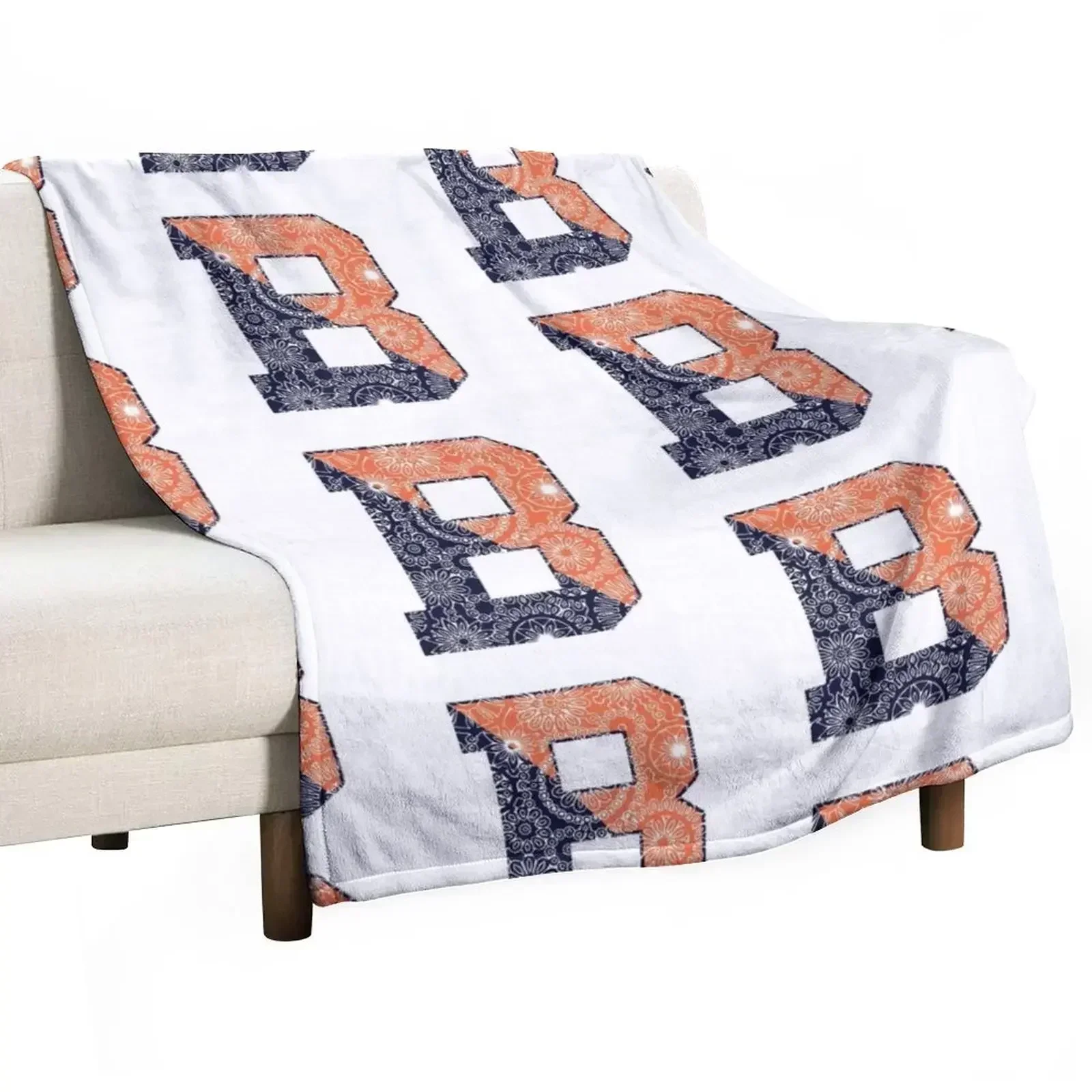 Bucknell B - Full Pattern Throw Blanket Decoratives Tourist Blankets