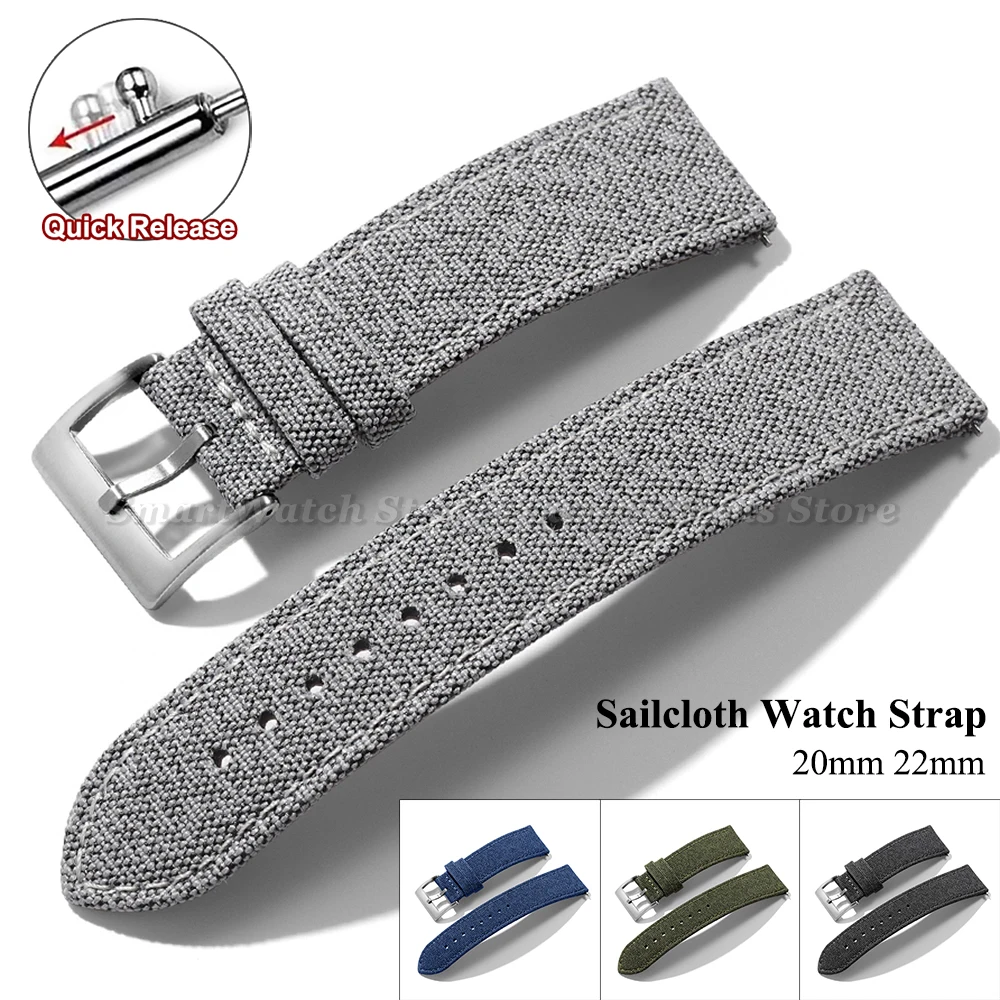 Suede Strap Watch - Bracelet de montre en toile à