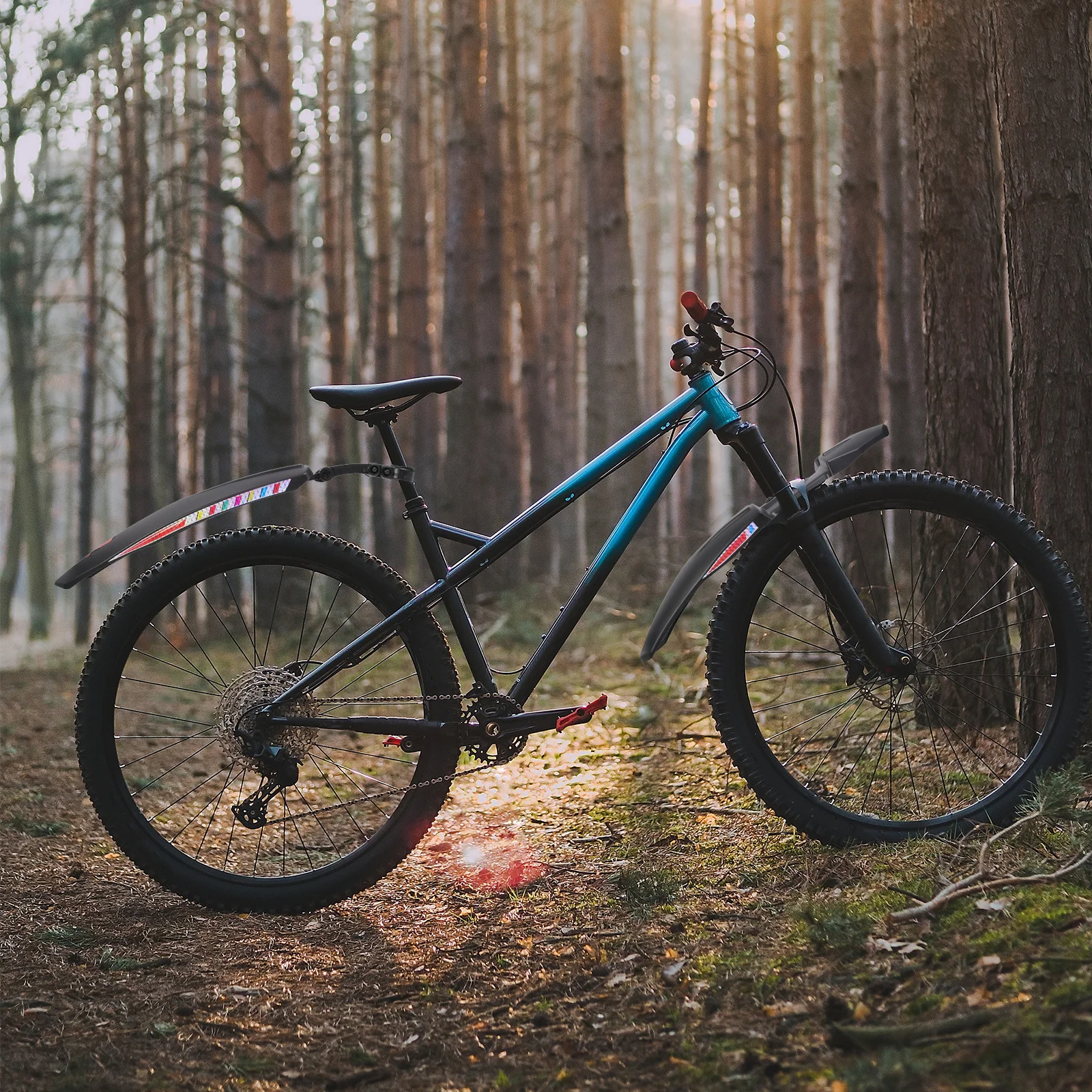 1Pair Long-Lasting Bike Mudguard for Road and Mountain Bikes Creative Design Cycling Supply Mountain Bikes Mud Guard