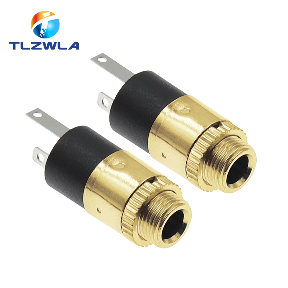 5 sztuk 3.5MM gniazdo cylindryczne PJ-392 Stereo gniazdo żeńskie Jack ze śrubą 3.5 audio-wideo złącze słuchawek PJ392 pozłacane