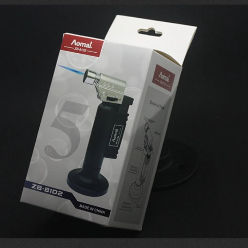 ولاعة شعلة لحام معدنية جديدة قوية تتحمل درجات الحرارة العالية ، أدوات المطبخ المنزلية للتخييم في الهواء الطلق والشواء/الخبز/الرش