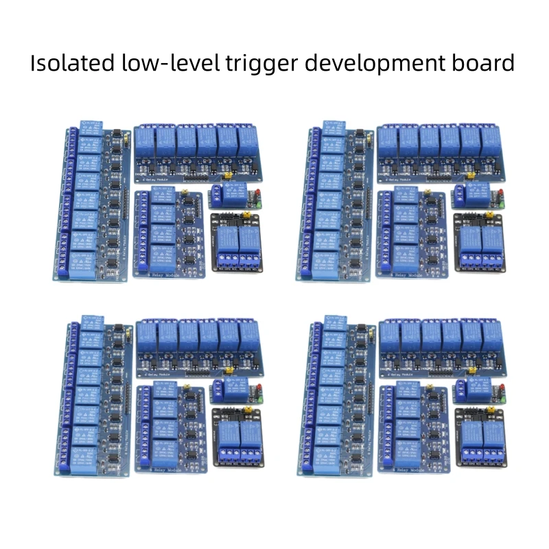 1 stks 1 2 4 6 8-weg 5V12V24V Relaismodule Met Optocoupler Isolatie Laag Niveau Trigger Development Board