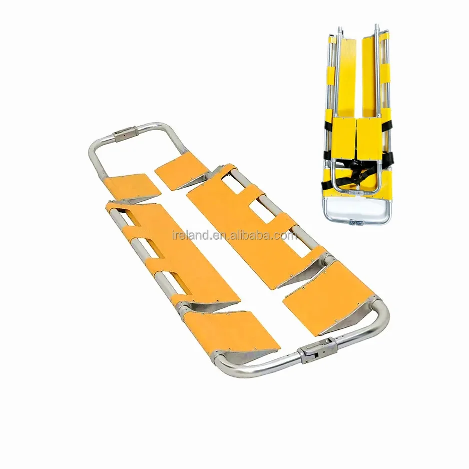 

2024 Factory Custom Foldable Aluminum Alloy Scoop Stretcher for Hospital and Ambulance