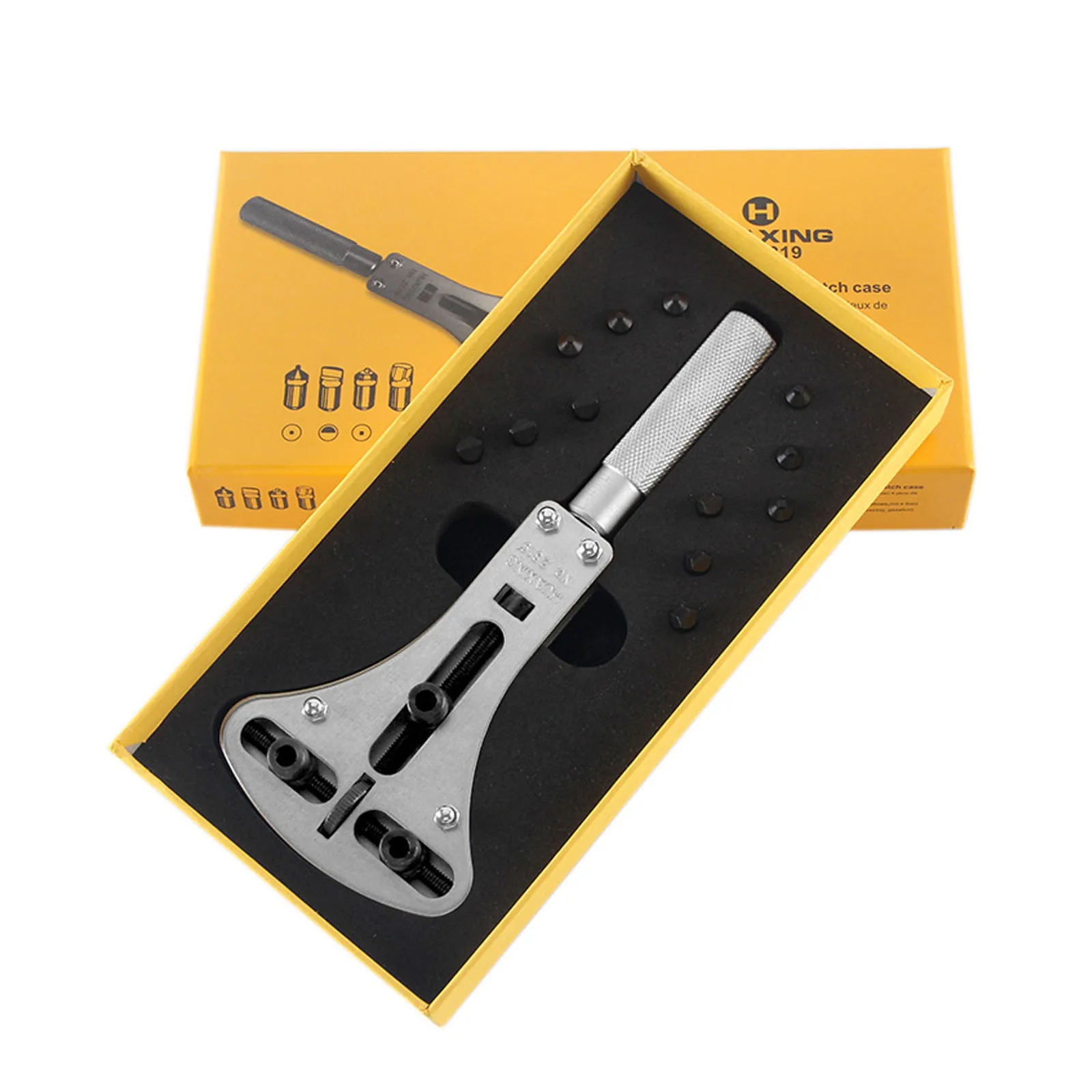 

No.2819 Universal Type Watch Case Opener Wrench Extra Large Screw Back Watch Cover Remover, Max. 54mm Openning Diameter
