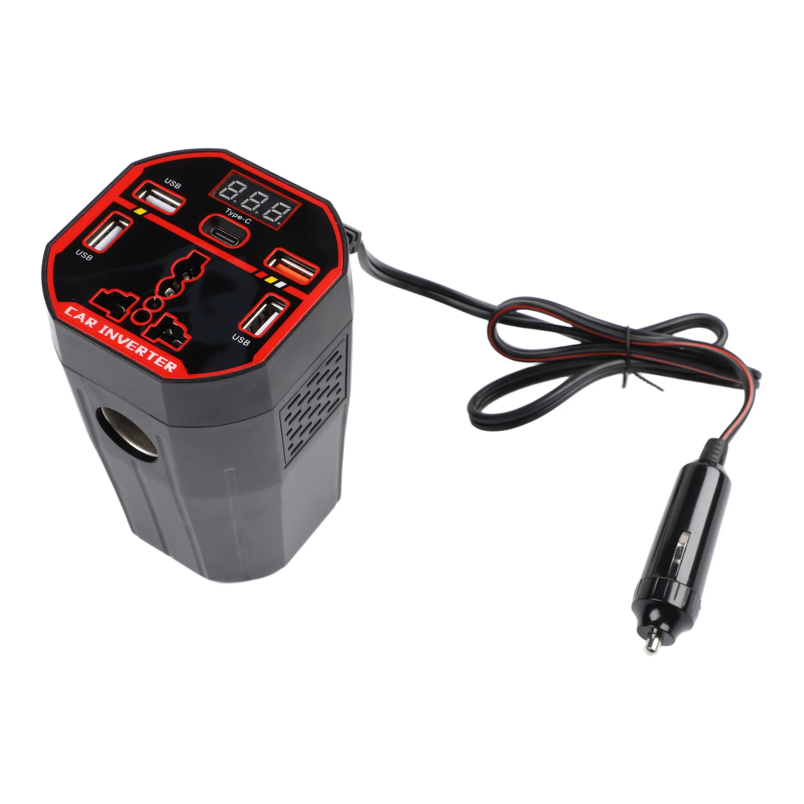 For Travel Car Power Converter 220v Power Inverter For Car Car Charger Intl Socket Adapter Multiple Output Interfaces