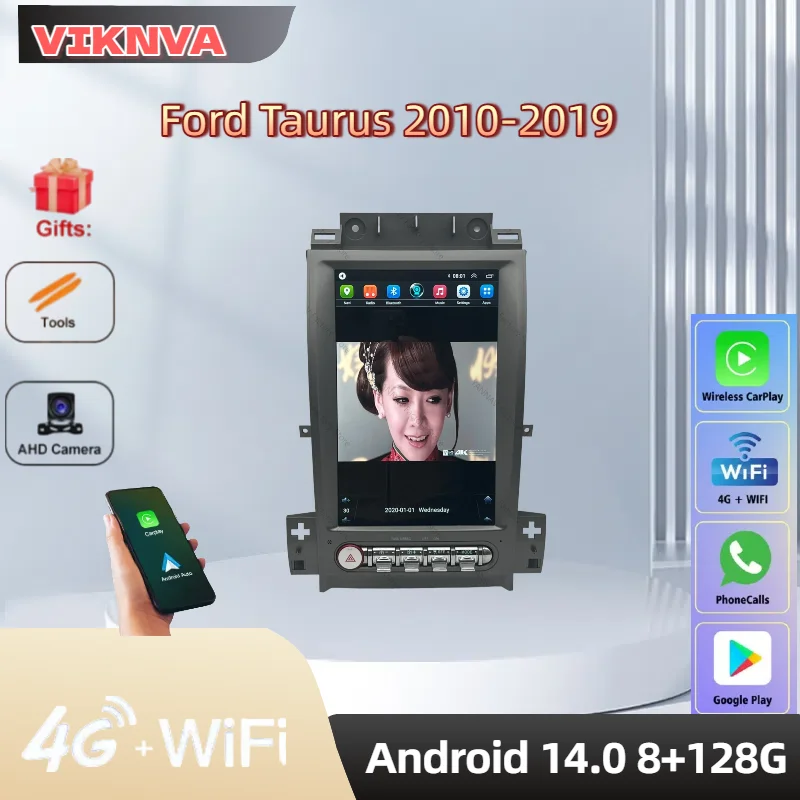 

For Ford Taurus 2010-2019 Android Car Radio Multimedia Video Player Wireless Carplay Autoradio Stereo GPS Navi Head Unit Screen