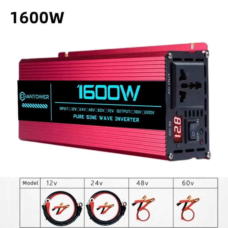 Reiner Sinus-Wechselrichter DC 12 V/24 V/48 V/60 V/72 V zu AC 110 V/220 V 6000 W 5000 W 4000 W 3000 W 1600 W Konverter Auto Solar Power Inverter – Detail 31