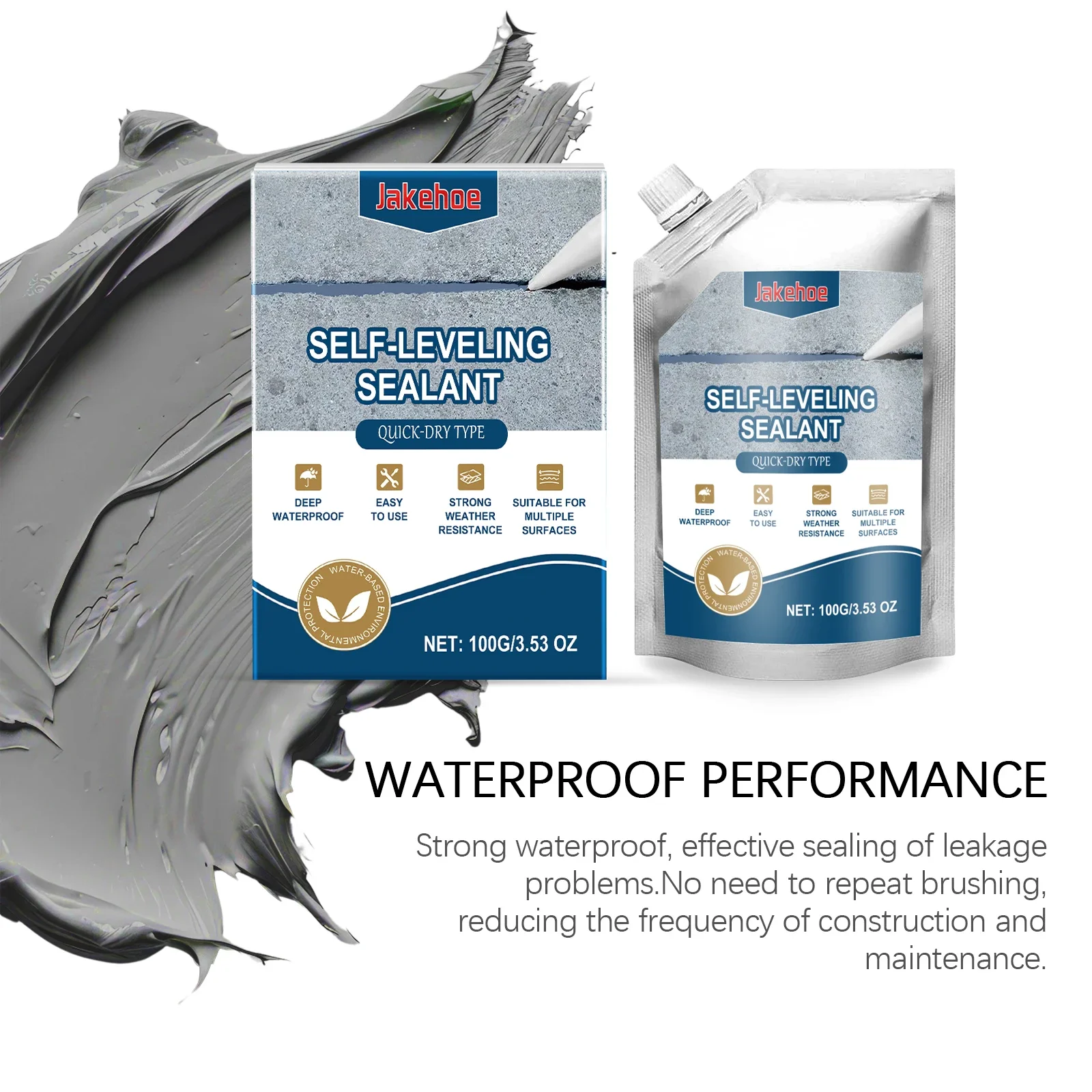 Concrete Crack Filling Agent Roof Waterproof Leak Repair Sealant Plugging Material Hardware Glue for Sealing and Repair