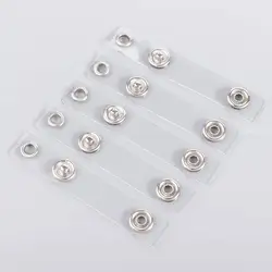 Portatarjetas de identificación de PVC transparente, cordón para tarjeta de nombre, llaveros, accesorios de alta calidad, 10 piezas