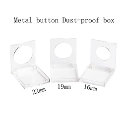 2pcs Dust Proof Cap Used For Metal Button 16mm/19m/22mm Water Proof Protective Cover Transparent Protection Box