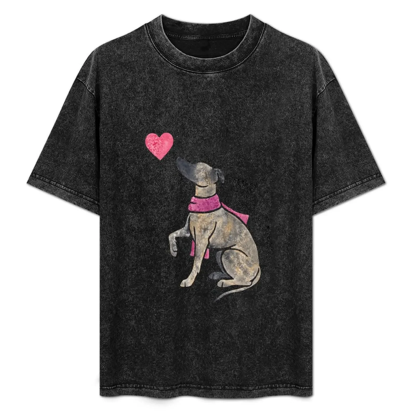 

Watercolour Whippet T-Shirt Soft Stretch Short Sleeve Top