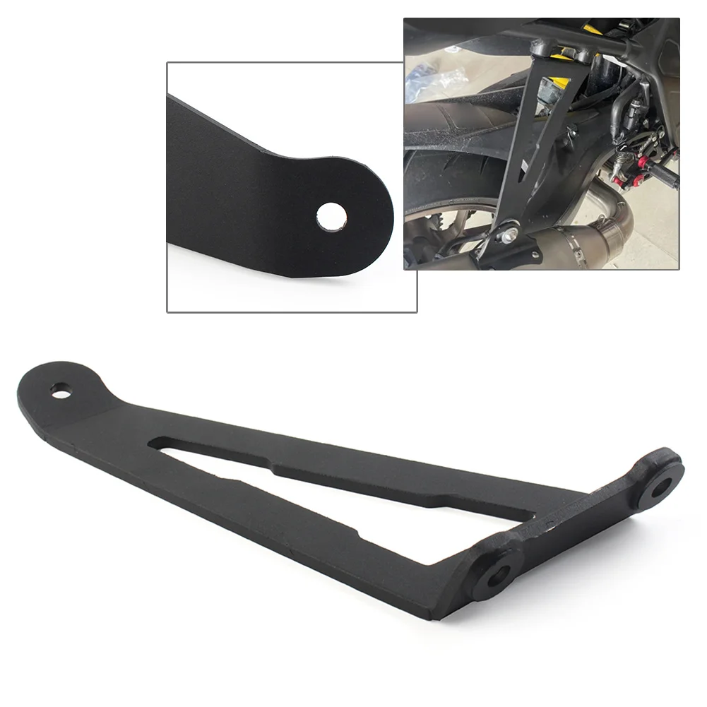 Black Aluminum Motorcycle Exhaust Hanger Bracket Holder For Aprilia RS 660 RS660 2021-2022