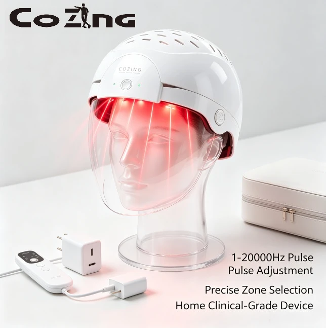 Hair Regrowth Laser Helmet 300 Diodes 650nm 660nm Red Light Therapy Cap for Anti Thinning Hair Loss Men Women Home Care