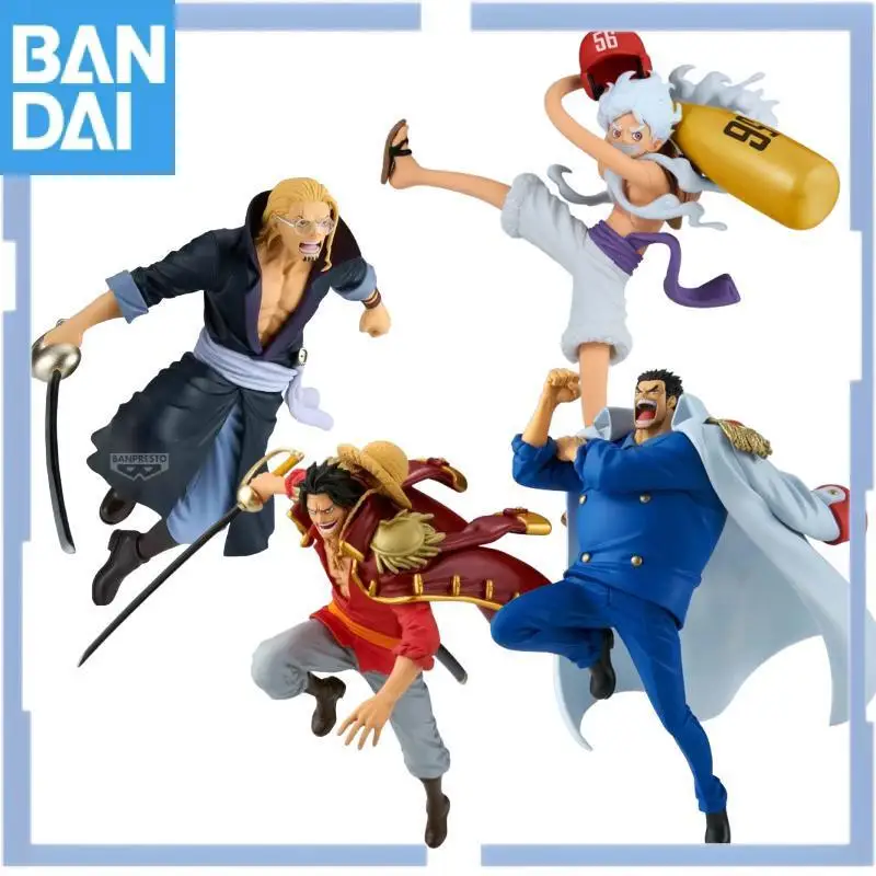 

Bandai Banpresto Gol.d.roger Silvers.rayleigh Monkey.d.garp Monkey.d.luffy Gear5 Battle Record Collection Toy Gift Figure Model