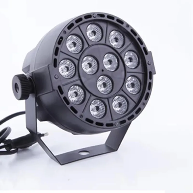 DMX512 RGBW LED Mini Par Light 12*1W Spotlights for DJ Stage Lighting Aluminum Body with IP20 Rating
