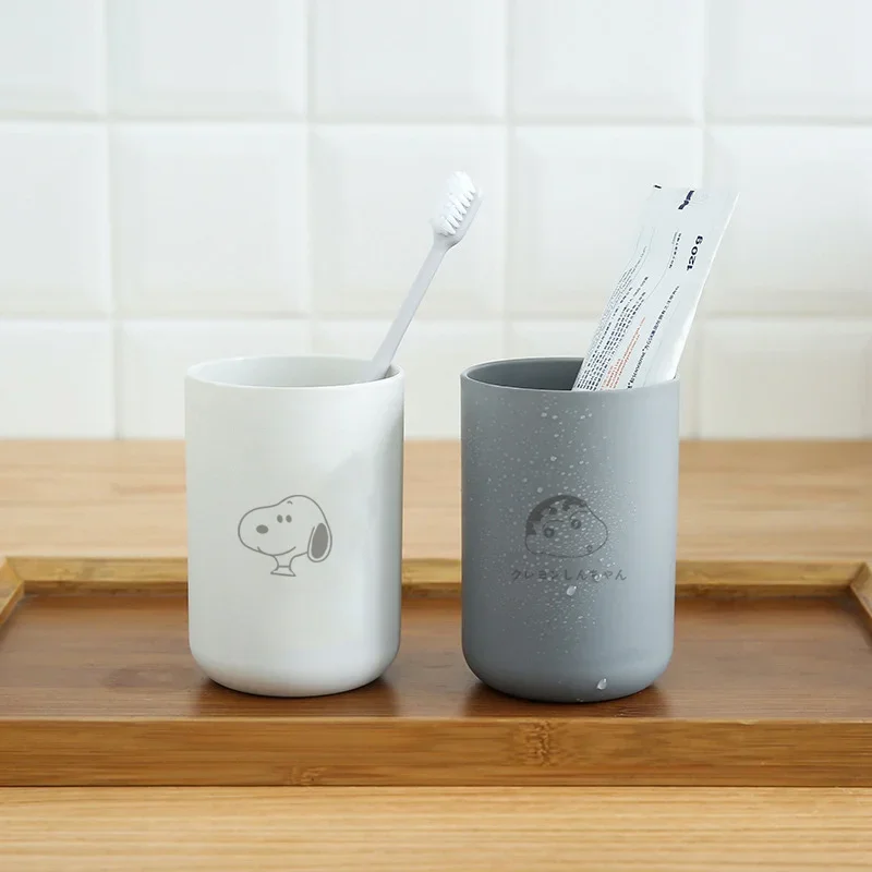 Snoopy Tandenborstel Cup Tandpasta Houder Cartoon Duurzaam Pp Plastic Leuke Home Reizen Badkamer Mondwater Cup Badkamer Accessoires