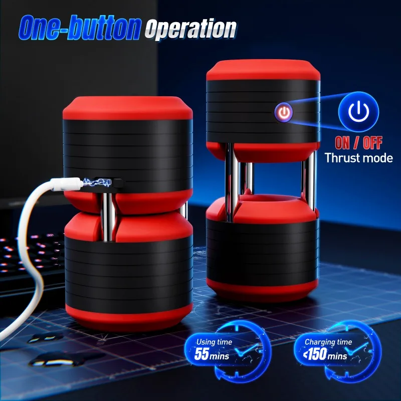 Automatic Male Masturbator Sex Toys for Men Vibrating Double Penis Interactive Electric Masturbator Penis Pump Pocket Pussy - view 6