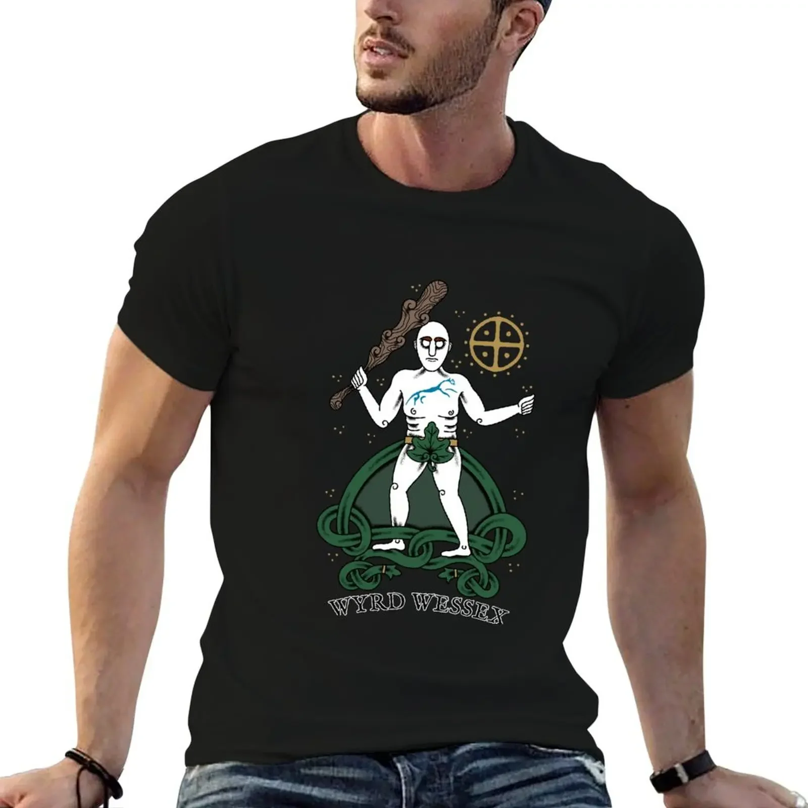 Wyrd Wessex logo (covered version) T-Shirt customs design your own Blouse cotton t shirt men