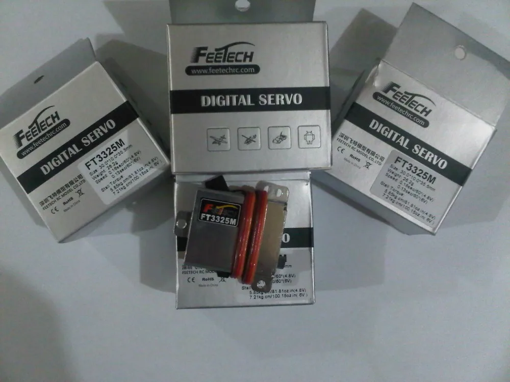 Feetech 7 كجم أجهزة جناح معدنية رفيعة مع موصل معتمد من ROHS مكونات محرك صغيرة لطائرات RC Quadcopters للأولاد والبنات