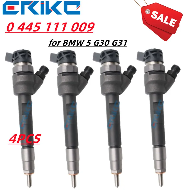 

ERIKC 4PCS 0 445 111 009 Common Rail Injection CRI225NC 0 445 111 009 8579459 82H3FBE Fuel Injector for BMW 5 G30 G31