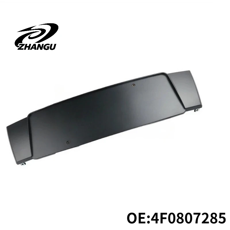 

ZHANGU OEM 4F0807285 For -Audi A6/S6 2006-2011 Models Front License Plate Board Black Finish