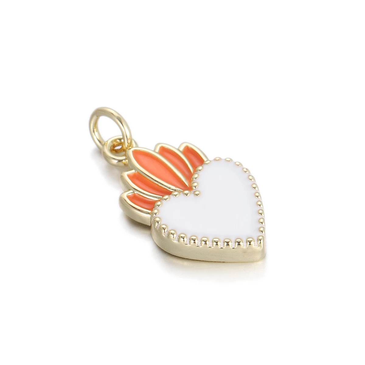 Cute Flower Hat Boots Charms Heart Enamel Pendant for Jewelry Making Supplies DIY Lockets Components Charm Accessories