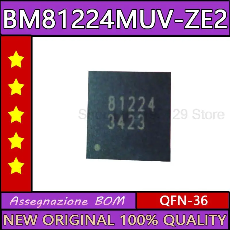 

5PCS BM81224MUV-ZE2 BM81224MUV BM81224 81224 QFN-36 New original ic chip