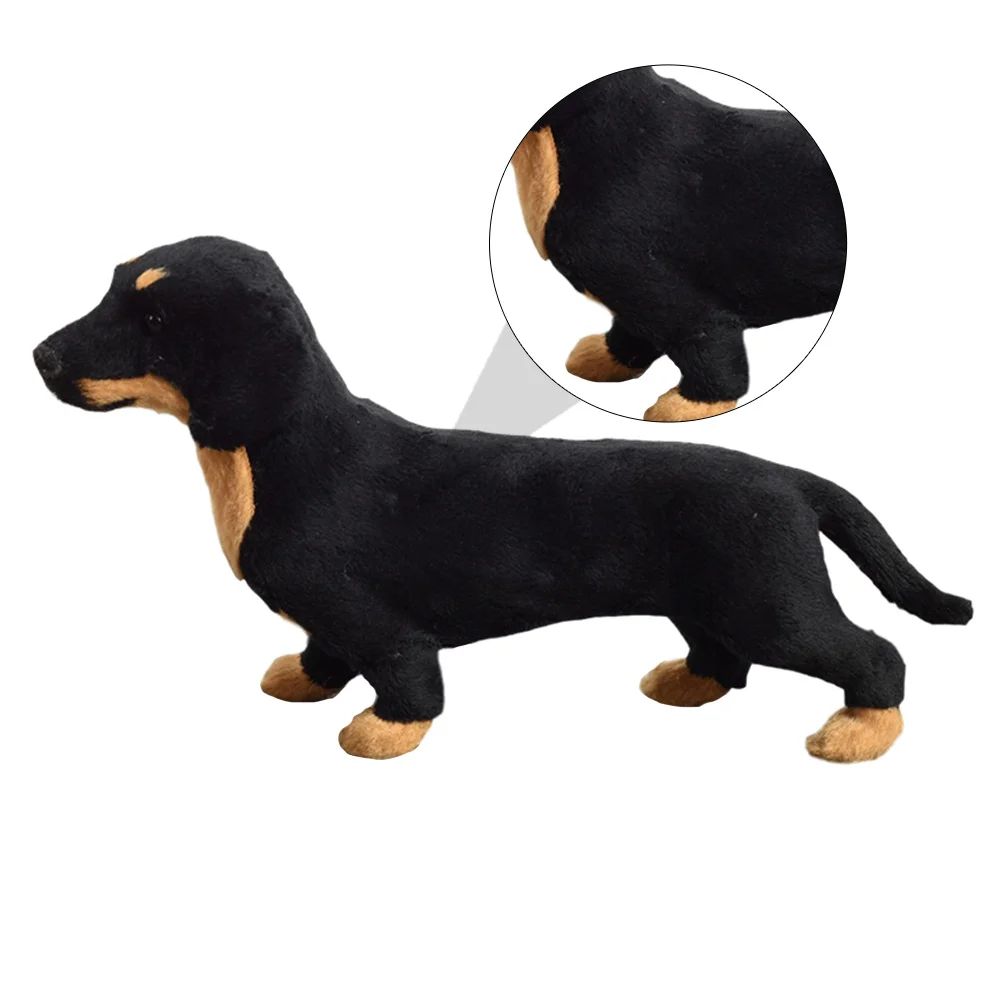 Childrens Toys Dachshund Model Small Dog Animal Christmas Educational Simulation Craft