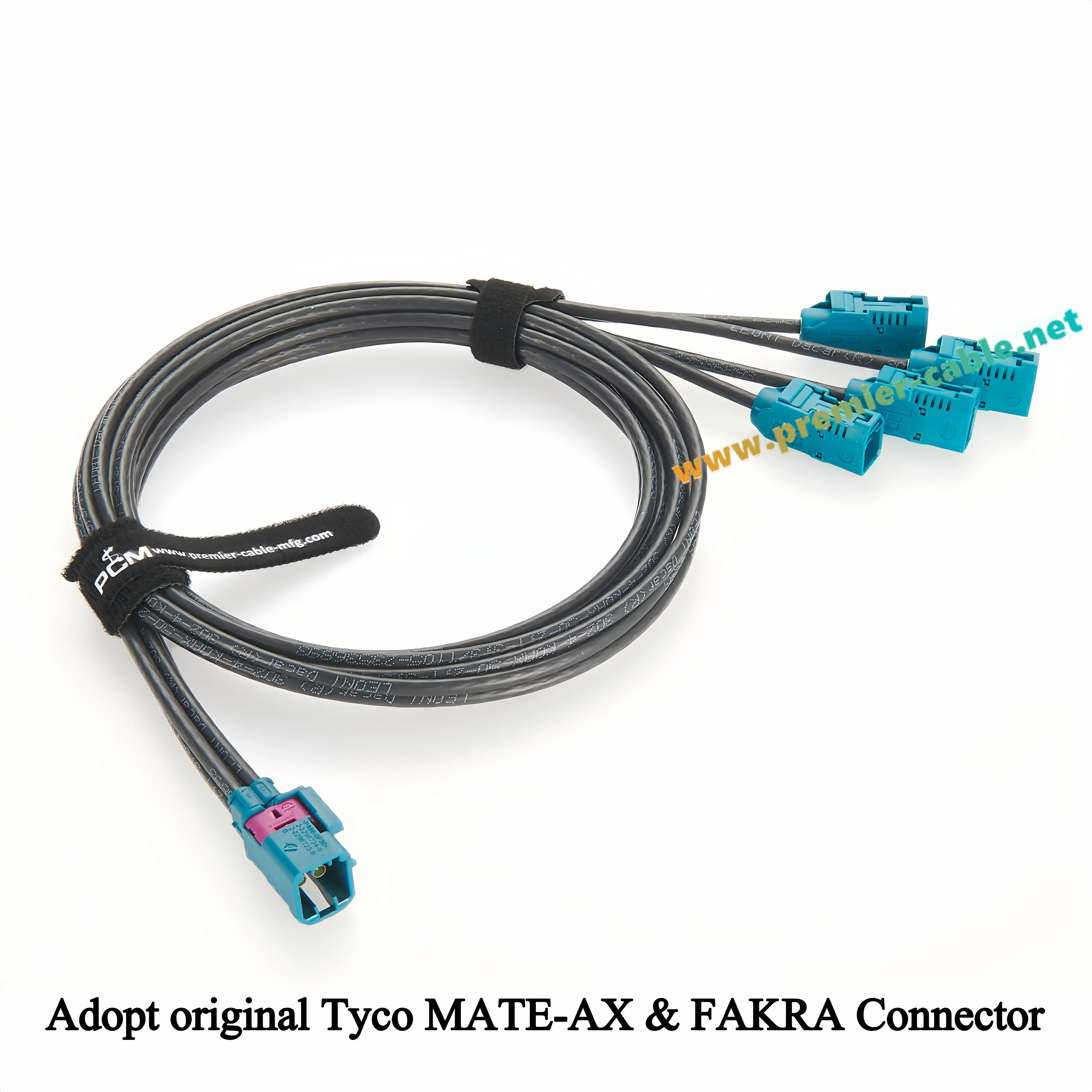 4-in-1 TE Mini Fakra Stecker auf Fakra Buchse Vierfach-Anschluss Auto-GPS-Antennenkabel 2-2298724-9 zu 2-2326910-0 für GMSL-Kamera – Detail 2