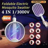 DW1 Home Dormitory Electric Mosquito Swatter Mosquito Killer Lamp 2 in 1 Purple Light Folding USB Rechargeable Insect Killer