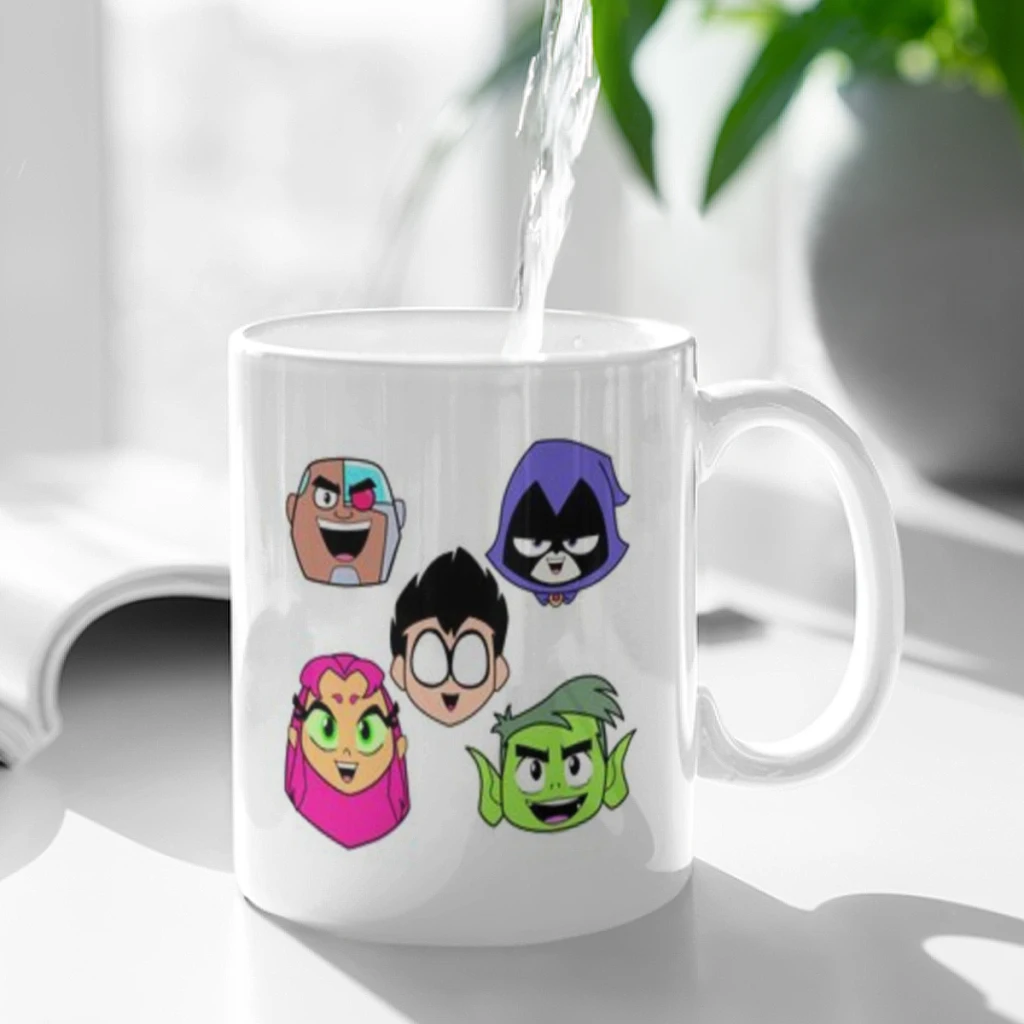 Cartoon T-TEEN-TITAN G-GO Free shipping Coffee Mug Custom Tea Cup Black Milk Beer Mugs Lovers Friends Gifts