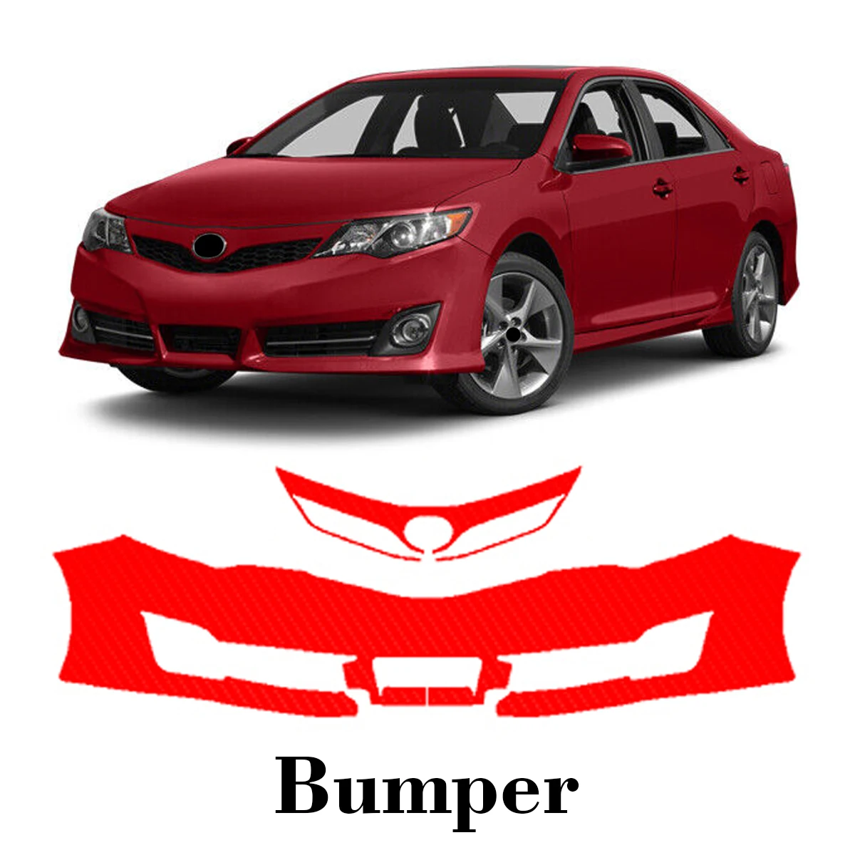

Car Precut Paint Protection Film Front Bumper Anti-scratch Exterior TPU PPF For Toyota Camry SE 2012-2014