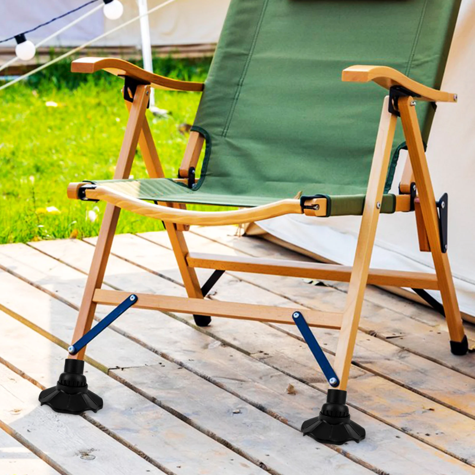 

4Pcs Chair Leg Caps Nonslip Durable Plastic Furniture Feet Protectors Camping Chair Table Leg Covers