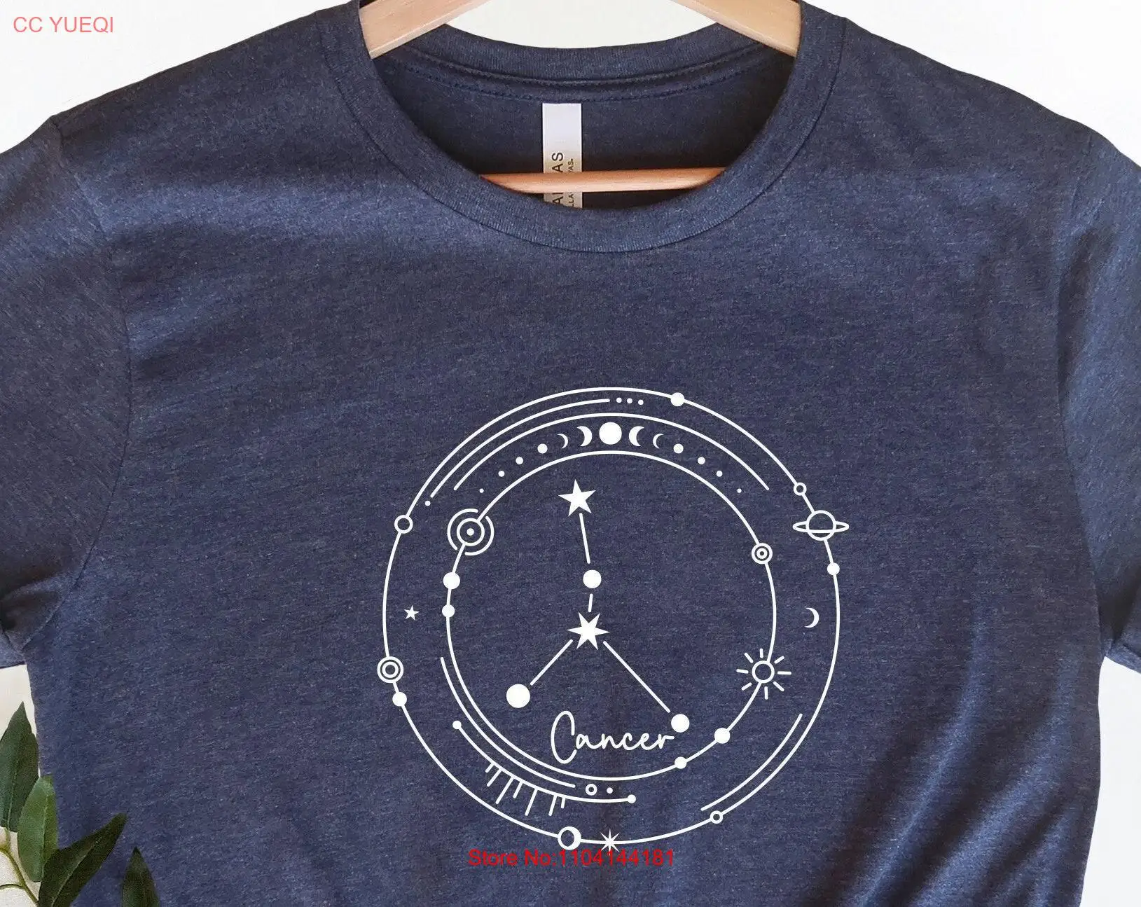 Cancer Zodiac T Shirt Astrology Birthday s for Sign Horoscope long or short sleeves