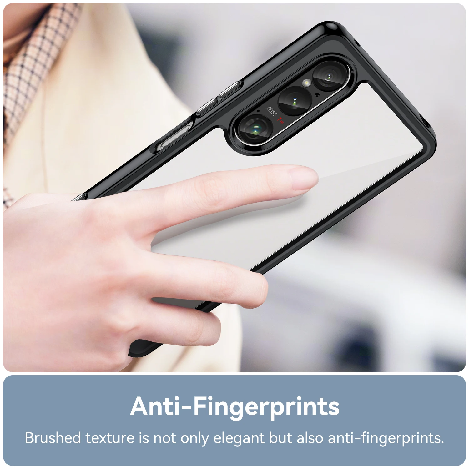 Rugged Shield Shockproof Phone Case For Sony Xperia 1 VI 10VI 5 V TPU Bumper Transparent Acrylic Protective Back Cover Fundas