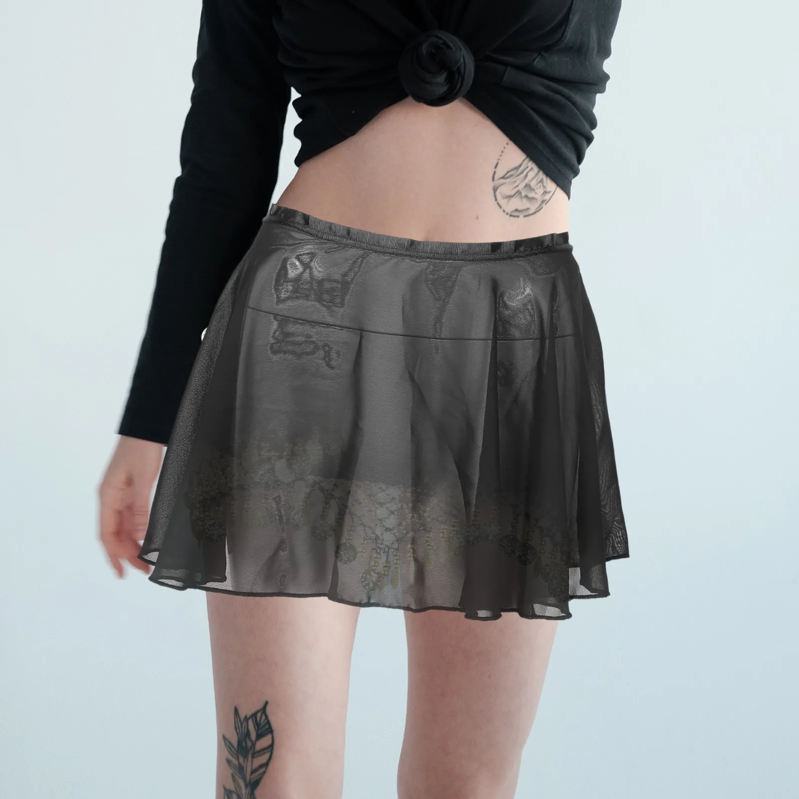 Chinlon Ballet Skirt Exquisite Design Girls Women Comfortable Wrap Dance Skirt for Ballet Classes Rehearsals Performances