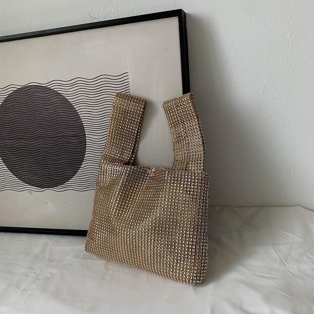 

Блестящая сумка-клатч с кристаллами и стразами, однотонная, универсальная, для вечеринок, с блестками, для торжественных мероприятий