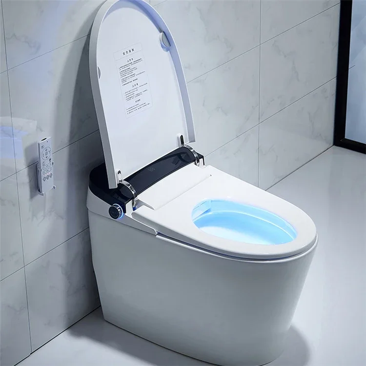 Best quality luxury white ceramic water closet bathroom wc automatic commode electricos closestool intellegent smart toilet