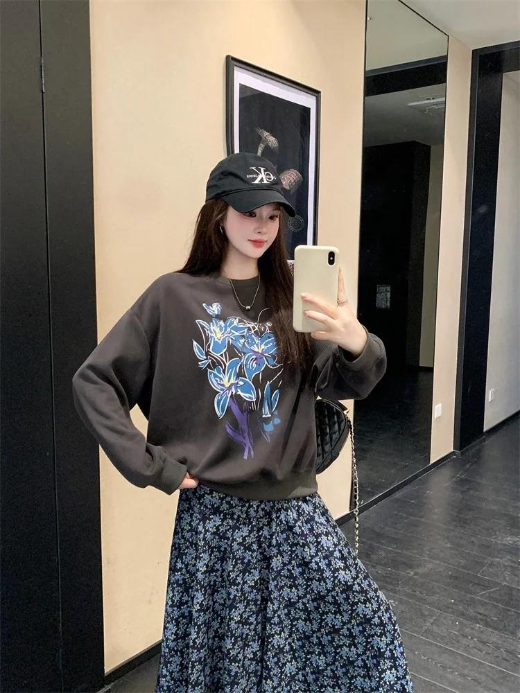 

Loose Sweatirt Head Design Vintage k ey Floral ter Dr Set Spring 2026 Women's Faion Set Warm Knitted Long Sve