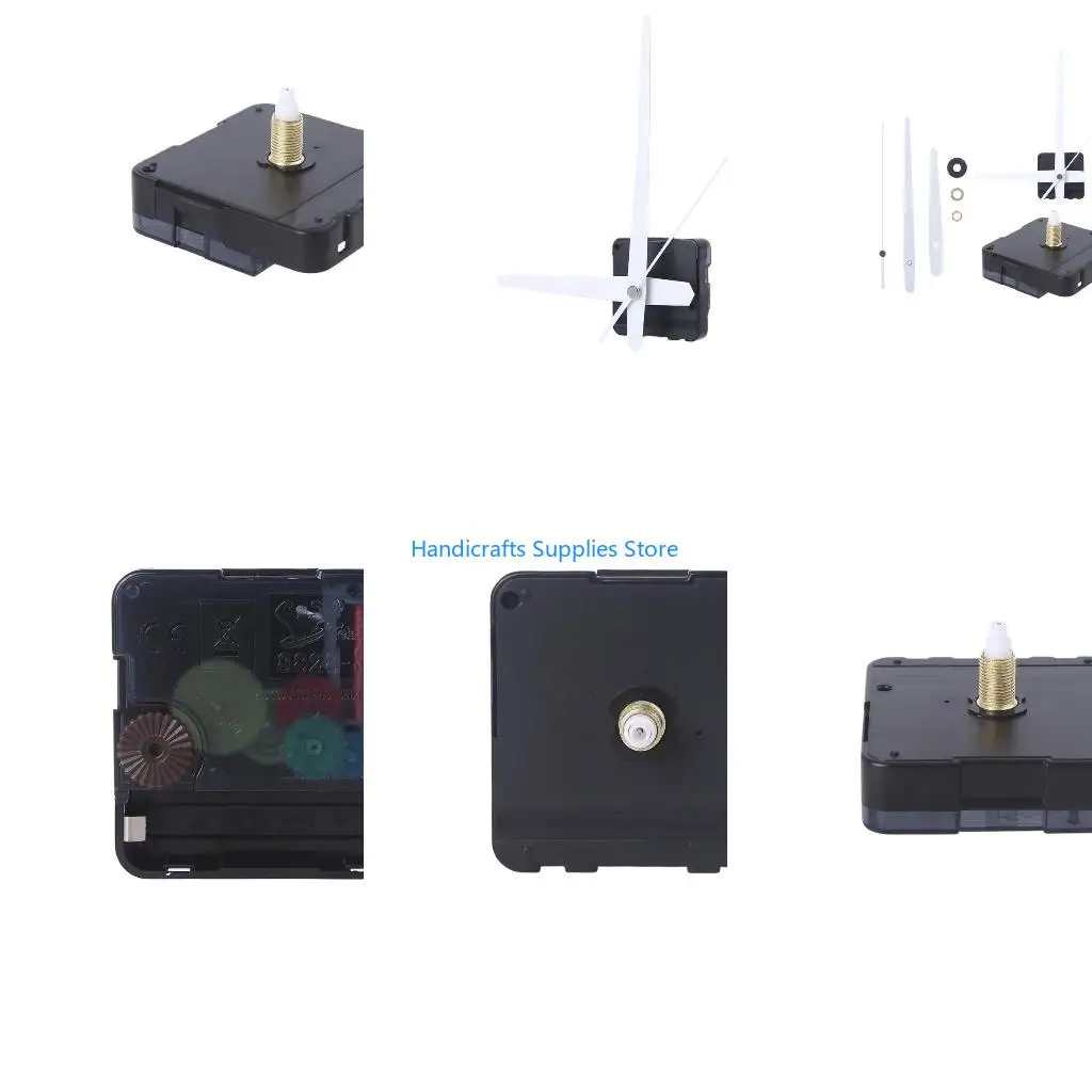 R1WA DIY Wall Clock Movement Mechanism Repair Parts Replacement Silent Movement Hands 18mm Long Shaft