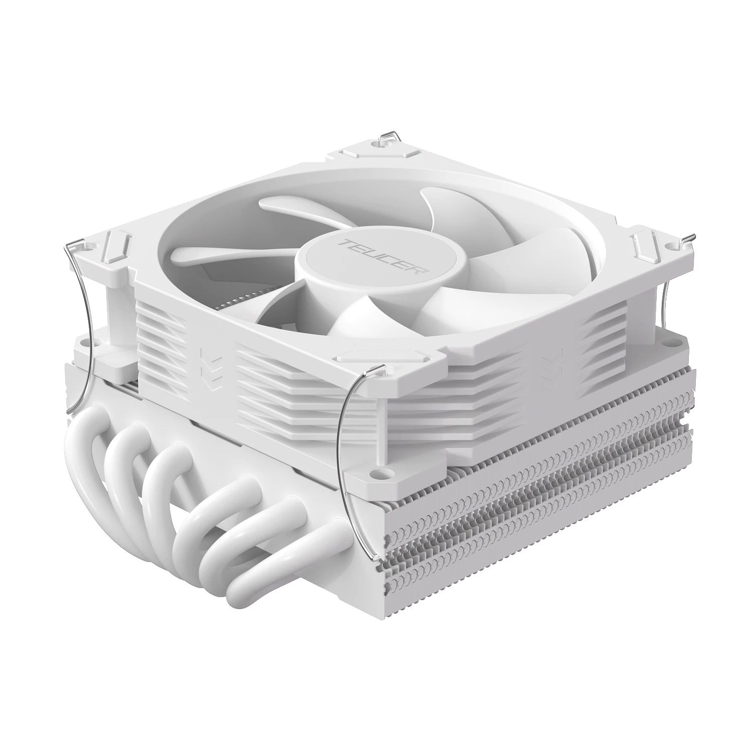 TEUCER TE-55 ロープロファイル CPU クーラー 6 ヒートパイプ CPU 空冷クーラー 15 ミリメートル厚スリムファン LGA1700/1200/115X/2011/AM5/AM4