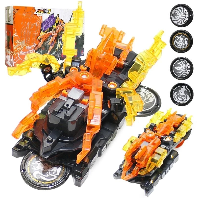 Screechers Wild Transformation Cars: Coches de Deformación de Alta Velocidad, Juego de Coches con Código de Cristal Misterioso, Figuras de Acción Giratorias, Juguetes, Regalos para Fiestas
