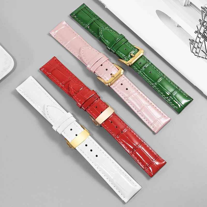 Universal Genuine Leather Watch Band For Women 12/13/14/15/16/17/18/19/20/21/22/23/24mm