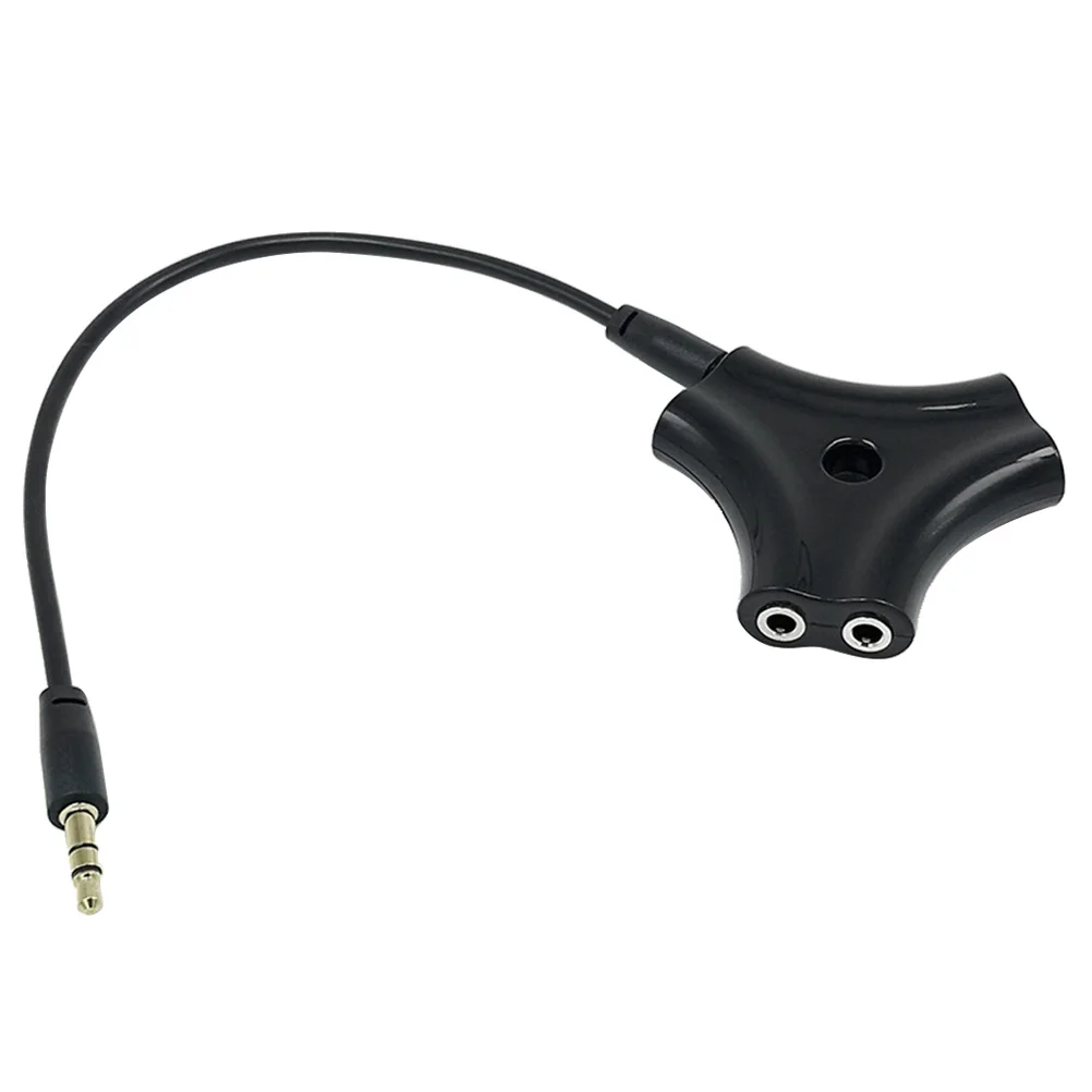 

Headphone Earphone Adapter Black Signal Port DJ .5Mm Splitter Adapter Earphone Splitter 5 Way Male Cable